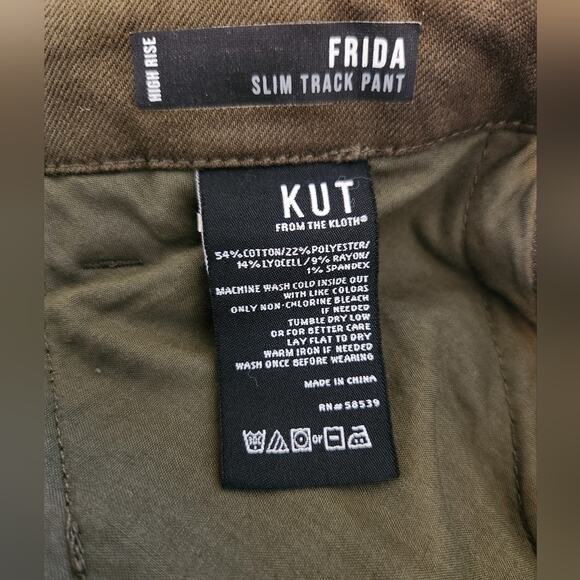Kut from the Kloth Frida High Rise Slim Track Pants 4 - Picture 13 of 13
